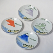 秋谷の里（三寸皿各種） マーロウ