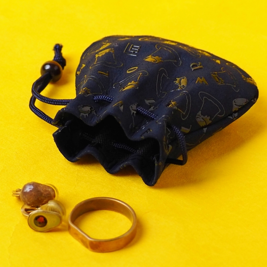 印傳×MARLOWE ミニ巾着 マーロウ