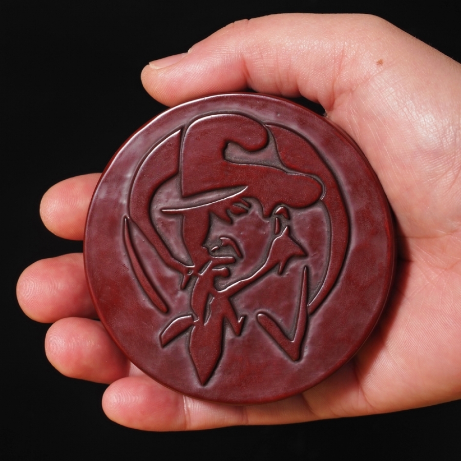 鎌倉彫ビーカーフタ マーロウおじさん マーロウ